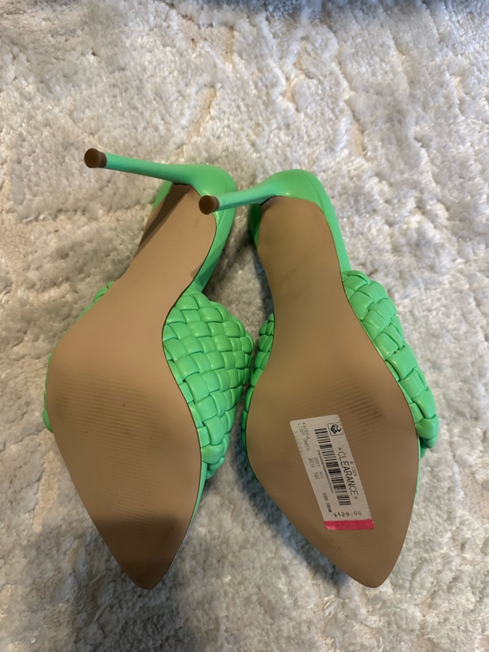 Steve Madden Braided Pointed-Toe Mule in Bright Green - Picture 3 of 3